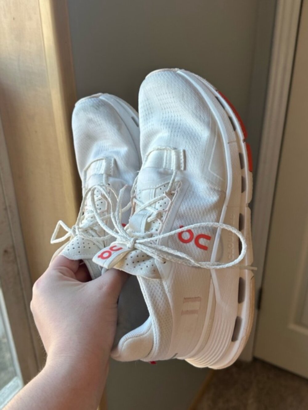 On Cloudnova 2 Running Shoes Size 8 Women’s White/Flame